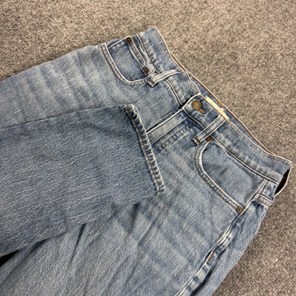 Madewell Classic Straight Jeans Size 26 Light Wash High Rise Women's